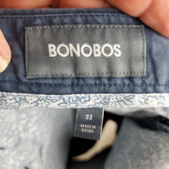 Bonobos Chino Shorts Mens 32 Navy Medium Wash Comfort Casual Classiccore - Picture 4 of 10